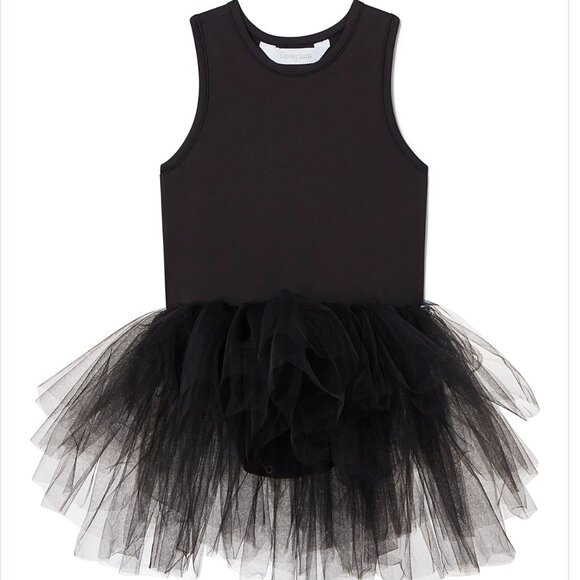 iloveplum B.A.E. Stella Black Racerback Tutu Dress Girls 6 | Ballet Party Dress - Picture 1 of 6